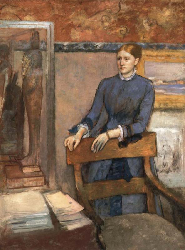 Edgar Degas Helene Rouart in her Father-s study Sweden oil painting art